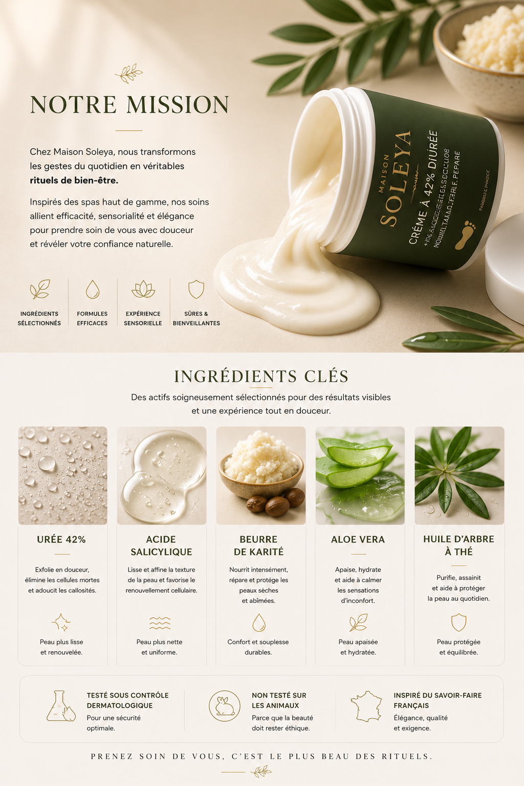 Crème Réparatrice à l’Urée 42%