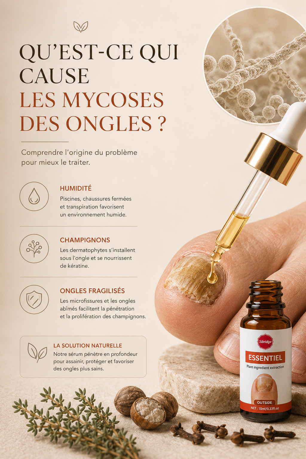 Sérum Réparateur Anti-Mycose pour Ongles
