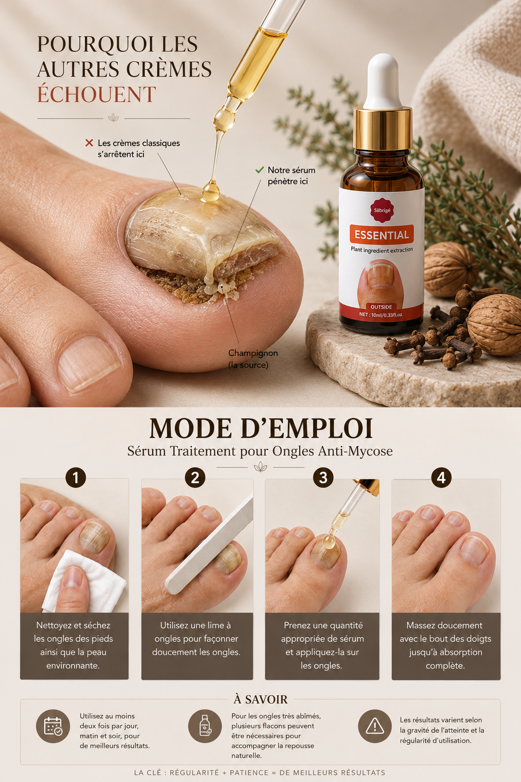 Sérum Réparateur Anti-Mycose pour Ongles