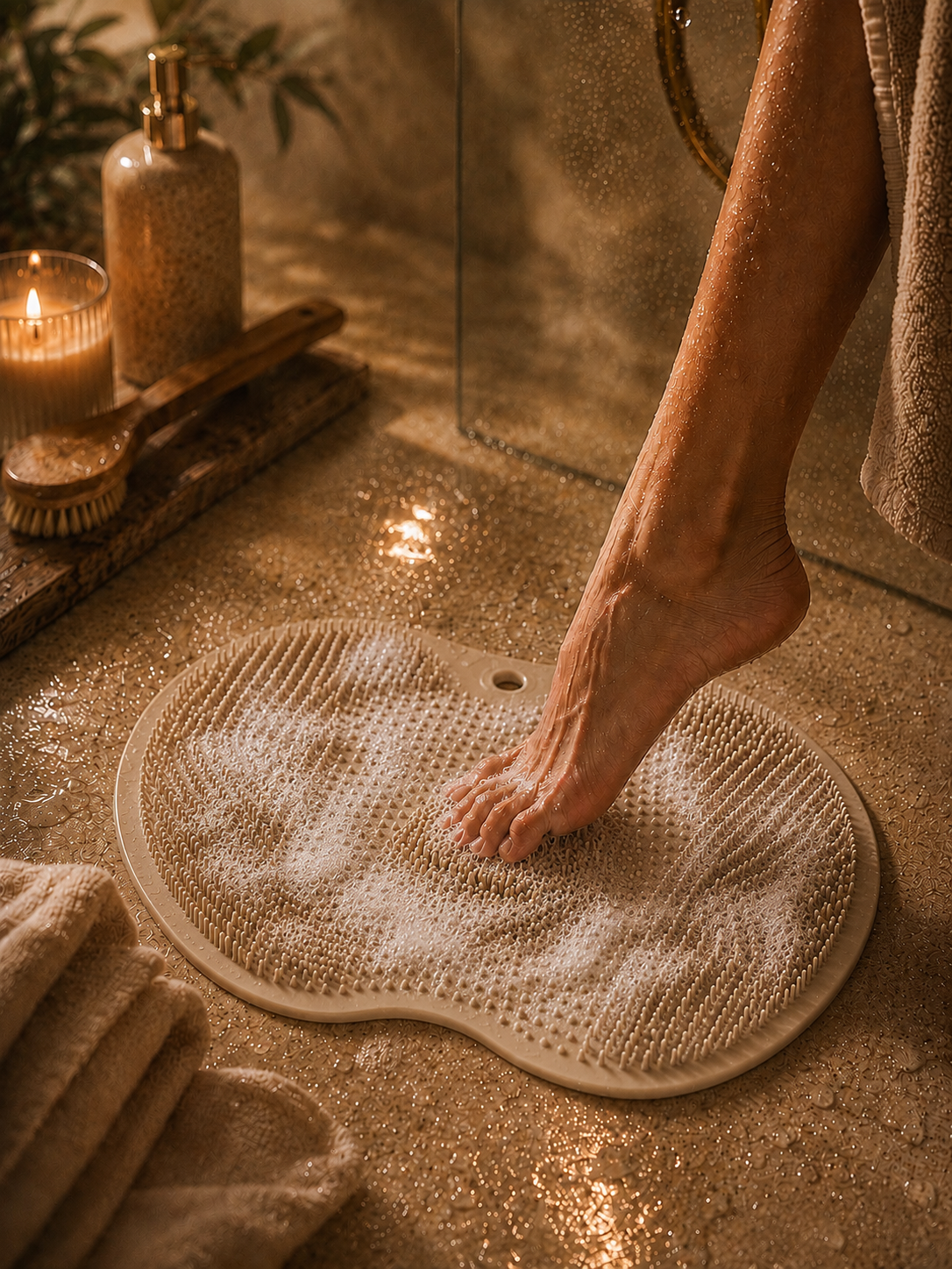 Tapis Nettoyant & Massant Pour Pieds